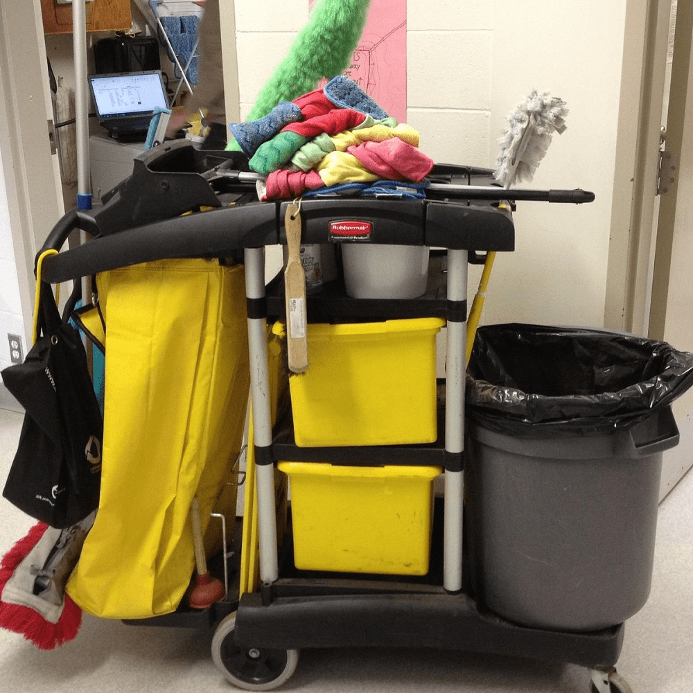 janitorial cleaning cart